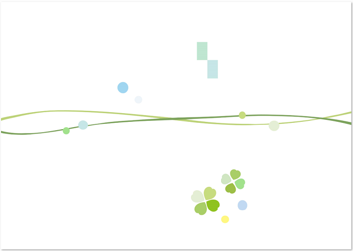 かわいいクローバーの のし紙 無料のテンプレート素材 無料ダウンロード テンプレルン