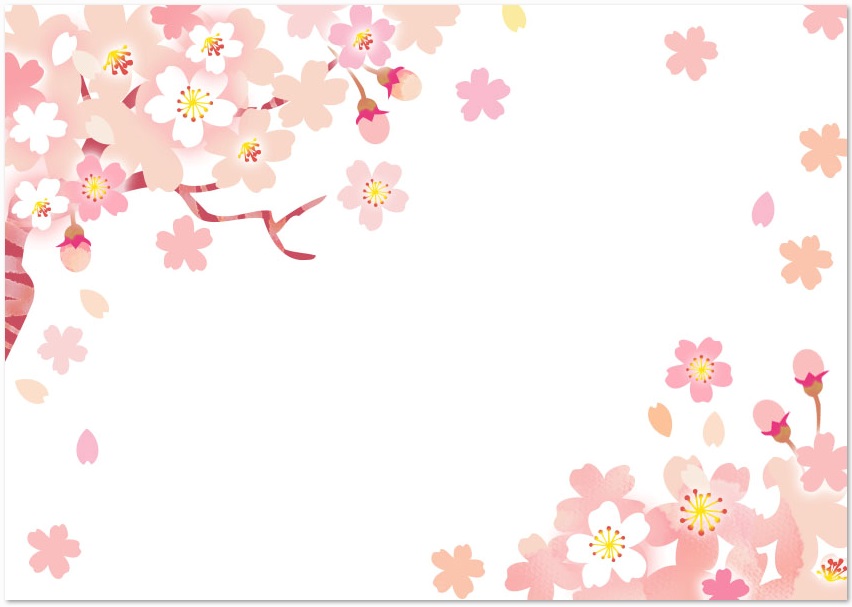春の花・3.4月の花「桜」のデザインをダウンロード