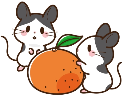 ねずみ|2020年|年賀状 パンダマウス
